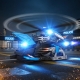 Set Politie Cu Elicopter Si Masina, Cu Frictiune, Lumini Si Sunete, Jucarie Interactiva 2 In 1 Pentru Copii, Vehicule De Interve