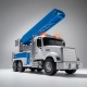 Camion Cu Scara Telescopica Cu Frictiune, Cu Lumini Si Sunete, Jucarie Interactiva Autospeciala Interventie, Camion Cu Macara Si