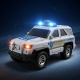 SUV De Politie Off-Road Cu Frictiune, Scara 1:20, Cu Lumini Si Sunete, Jucarie Interactiva Vehicul De Patrulare, Masina De Inter