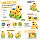 Jucarie Interactiva Catel Cu Snur, Cu Lumini Si Sunete, Jucarie De Tras Cu Sortator Forme Si Activitati, Jucarie Multifunctional