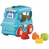 Autobuz Sortator Forme Pentru Copii Cu Frictiune, Jucarie Interactiva Cu Forme Geometrice Si Activitati, Vehicul Educativ Cu Lum