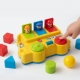 Jucarie Pop Up People Interactiva Cu Butoane Si Figurine Saritoare, Panou Activitati Cu Lumini Si Sunete, Joc Educativ Cu Forme 