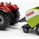 Tractor Cu Presa De Baloti Si Frictiune Pentru Copii, Jucarie Agricola Cu Remorca Balotiera Functionala, Tractor Ferma Cu Utilaj