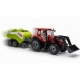 Tractor Cu Presa De Baloti Si Frictiune Pentru Copii, Jucarie Agricola Cu Remorca Balotiera Functionala, Tractor Ferma Cu Utilaj