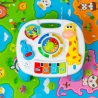 Masa Activitati Interactiva Pentru Copii Cu Girafa, Jucarie 2 in 1 Cu Pian, Butoane Si Jocuri Educative, Centru De Activitati Cu