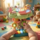 Centru De Activitati Interactiv Pentru Copii Cu Pian Si Jocuri Educative, Jucarie Multifunctionala Cu Butoane, Bile, Labirint Si