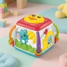 Cub Activitati Interactiv Pentru Copii Cu Pian Si Jocuri Educative, Jucarie Multifunctionala Cu Bile, Roti Si Butoane, Cub Multi