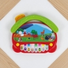 Pian Muzical Interactiv Pentru Copii In Forma De Casuta Cu Taste Si Butoane Multicolore, Jucarie Cu Sunete Si Melodii, Pian Educ