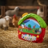 Pian Muzical Interactiv Pentru Copii In Forma De Casuta Cu Taste Si Butoane Multicolore, Jucarie Cu Sunete Si Melodii, Pian Educ