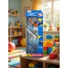 Set 3 Avioane Jucărie pentru Copii, Dimensiune 8-10,5 cm, Mecanism Free Wheel (mers liber), Modele Colorate cu Elice, Metal și P
