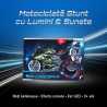 Motocicleta Stunt Pentru Copii Cu Lumini Si Sunete, Jucarie Moto Sport Cu Efecte Pe Roti Si Far LED, Motocicleta De Jucarie Cu D