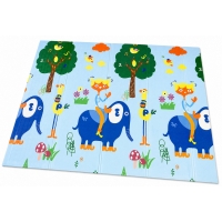 Covoras De Joaca Pentru Bebelusi 200x150 cm, Covor Educativ Cu Model Oras Si Drumuri, Covoras Pliabil Impermeabil Si Antiderapan