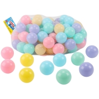 Set 100 Bile Colorate Pentru Copii 5.5 cm, Bile Plastic Pentru Piscina Cu Bile Si Loc De Joaca, Bile Multicolore Pentru Corturi 