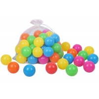 Set 50 Bile Colorate Pentru Copii 5.5 cm, Bile Plastic Pentru Piscina Cu Bile Si Loc De Joaca, Bile Multicolore Pentru Corturi S