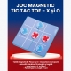 Joc Magnetic X si 0 Tic Tac Toe Pentru Copii Si Familie, Joc De Strategie Cu Tabla Pliabila Si Piese Magnetice, Joc Educativ Por
