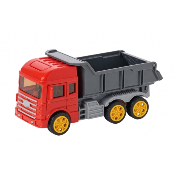 Mașină de construcții pentru copii, Basculanta cu Frictiune, Se Deplaseaza Singura dupa Impingere, Utilaj Santier pentru Baieti 