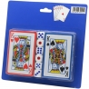 Set Joc Carti 2 Pachete Cu Zaruri Pentru Copii Si Adulti, Carti De Joc Clasice Poker Rummy Bridge Cu Accesorii Incluse, Set Distractiv De Societate Pentru Familie, Jocuri Multiple Pentru Acasa Sau Vacanta, Multicolor