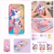Joc De Apa Pentru Copii Cu Bile Si Buton Presiune, Water Game Portabil Cu Design Unicorn Si Activitate Interactiva, Jucarie Dist