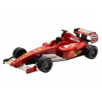 Mașină Formula 1, Mecanism pull-back, jucărie din plastic pentru copii, Rosu, 19 cm, 3+ ani
