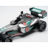 Mașină Formula 1, Mecanism pull-back, jucărie din plastic pentru copii, Silver, 19 cm, 3+ ani