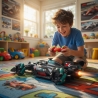 Masina RC Drift 2.4GHz, Scara 1:16, Pentru Copii Cu Roti Rotative 360° Si Lumini LED, Masinuta Stunt Controlata Din Telecomanda 