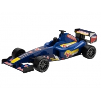 Mașină Formula 1, Mecanism pull-back, jucărie din plastic pentru copii, Albastru, 19 cm, 3+ ani