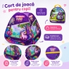 Cort de Joacă pentru Copii cu Tematică Ponei, Dimensiune Mare, 90x72x72 cm, Ușor de Montat, Ideal pentru Cameră sau Grădină, Cul