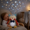 Bufnita De Plus Interactiva Pentru Copii Cu Proiectie Luminoasa Si Muzica, Jucarie De Somn Tip Lampa De Veghe Cu Sunete Relaxant