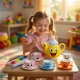 Set Pictura Copii Cu Forme Haioase Si Accesorii Pentru Decorare, Set Creativ DIY Cu Figurine Si Culori Pentru Personalizare, Juc
