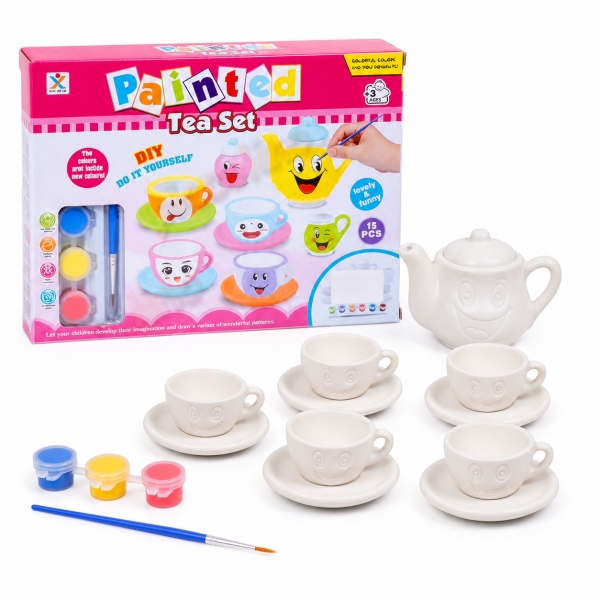 Set Pictura Copii Cu Forme Haioase Si Accesorii Pentru Decorare, Set Creativ DIY Cu Figurine Si Culori Pentru Personalizare, Juc