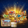 Set Pictura Ghips Pentru Copii Cu Vehicule De Santier Si Accesorii, Kit Creativ DIY Cu Figurine De Decorat Si Culori Incluse, Ju