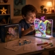 Tabla De Desen Cu Lumini 3D Dinozaur Pentru Copii, Set Creativ Cu Ochelari Si Sabloane Pentru Desen Luminos Neon, Jucarie Intera