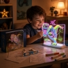 Tabla De Desen Cu Lumini 3D Dinozaur Pentru Copii, Set Creativ Cu Ochelari Si Sabloane Pentru Desen Luminos Neon, Jucarie Intera