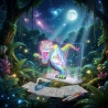 Tabla De Desen Cu Lumini 3D Dinozaur Pentru Copii, Set Creativ Cu Ochelari Si Sabloane Pentru Desen Luminos Neon, Jucarie Intera