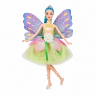 Papusa Emily Fairy Collection 32 cm pentru Copii, Papusa Zana Fashion cu Aripi si Rochie Eleganta, Jucarie pentru Fete cu Design