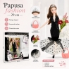Papusa in Rochie de Seara 29 cm pentru Copii, Papusa Eleganta pentru Fete cu Accesorii si Par Lung pentru Coafat si Styling, Juc
