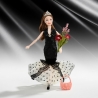 Papusa in Rochie de Seara 29 cm pentru Copii, Papusa Eleganta pentru Fete cu Accesorii si Par Lung pentru Coafat si Styling, Juc