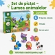 Set Ghips de Pictat Animal World pentru Copii, Figurine Animale pentru Colorat si Decorat, Joc Creativ DIY cu Pensula si Culori,