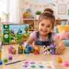 Set Ghips de Pictat Animal World pentru Copii, Figurine Animale pentru Colorat si Decorat, Joc Creativ DIY cu Pensula si Culori,