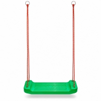 Leagan Simplu pentru Copii din Plastic Rezistent, Cu Franghii si Inele Metalice pentru Prindere, Leagan pentru Gradina, Curte si