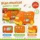 Jucarie Muzicala Interactiva pentru Copii, Pian Tip Camion cu Sunete, Lumini si Activitati Educative, Tabla Interactiva cu Taste