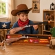 Pusca de Cowboy pentru Copii cu Sunete si Lumini, Carabina Western cu Cartuse si Efecte Interactive, Arma de Jucarie Tip Cowboy 