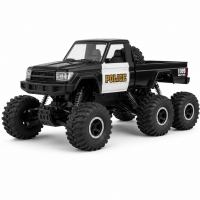 Masina RC Off-Road Desert Safari Police pentru Copii si Adulti, Vehicul Telecomandat 6x6 cu Telecomanda 2.4GHz, Masinuta Politie
