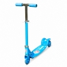 Trotineta Pliabila pentru Copii cu Cadru Metalic si 3 Roti LED, Ghidon Rotativ 360° Reglabil pe Inaltime, Frana Mecanica Spate, 