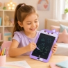 Tableta LCD pentru Scris si Desen, Tabla Grafica Educativa Reutilizabila in Forma de Pisicuta, Ecran pentru Desen cu Buton de St