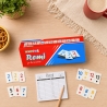Joc Remi Clasic Cu 104 Piese Din Plastic Pentru Copii Si Adulti, Joc De Societate Pentru 2-4 Jucatori, Set Cu Table De Joc Si Su