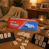Joc Remi Clasic Cu 104 Piese Din Plastic Pentru Copii Si Adulti, Joc De Societate Pentru 2-4 Jucatori, Set Cu Table De Joc Si Su