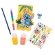 Penar Pufos și Echipat, Disney Stitch, Albastru – Penar Plușat cu Carnetel, Creion, Markere și Gumă, Design 3D Stitch, Dimensiun
