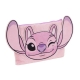 Penar Pufos și Echipat, Disney Stitch, Roz – Penar Plușat cu Carnetel, Creion, Markere și Gumă, Design 3D Stitch, Dimensiune 21 