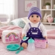 Papusa Bebelus Interactiva Cu 8 Functii Si Accesorii Pentru Copii 3 Ani+, Papusa De Jucarie Cu Biberon, Olita Si Set De Ingrijir